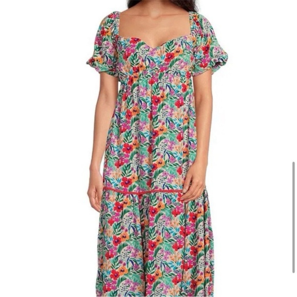 Lost + Wander Vibrant Floral Maxi Dress